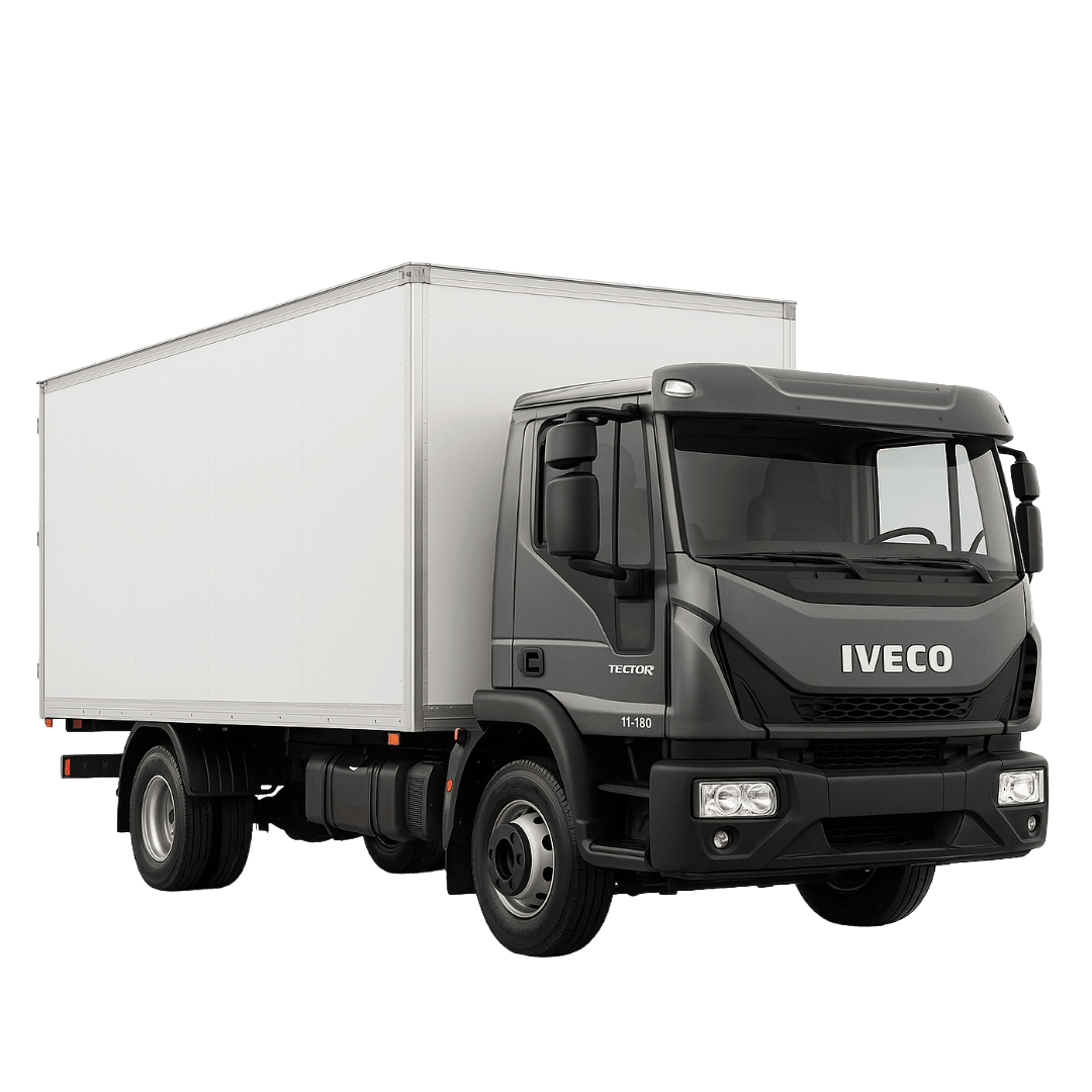 Caminhão 4X2 de 10/11 Ton com Baú de 34m³ Iveco